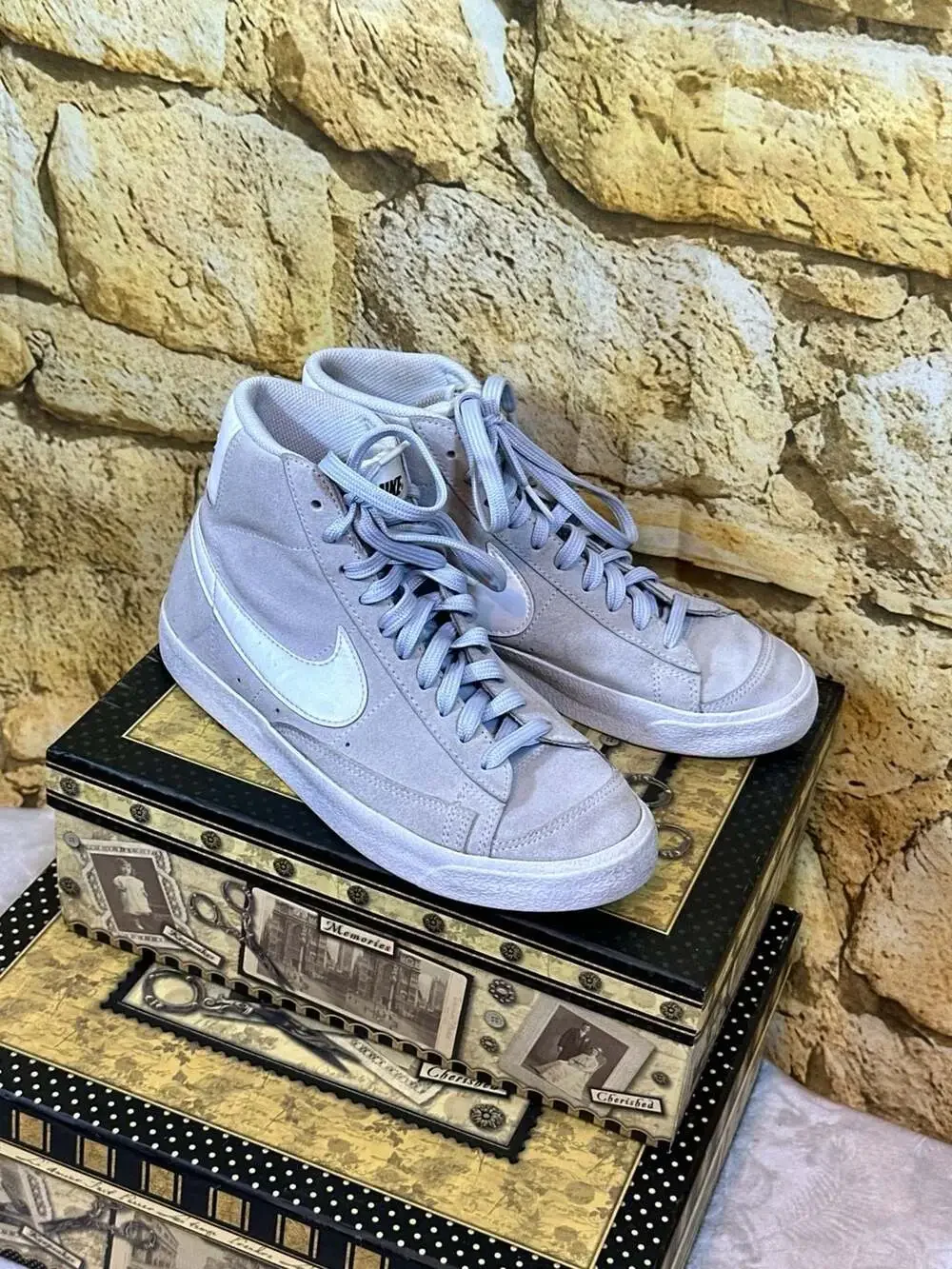 Nike Blazer Mid '77 Suede GS 'Football Grey' DC8248-001 Size 7Y